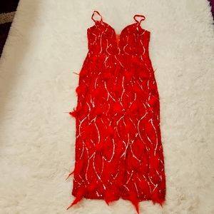 Red party/elegant party dress.